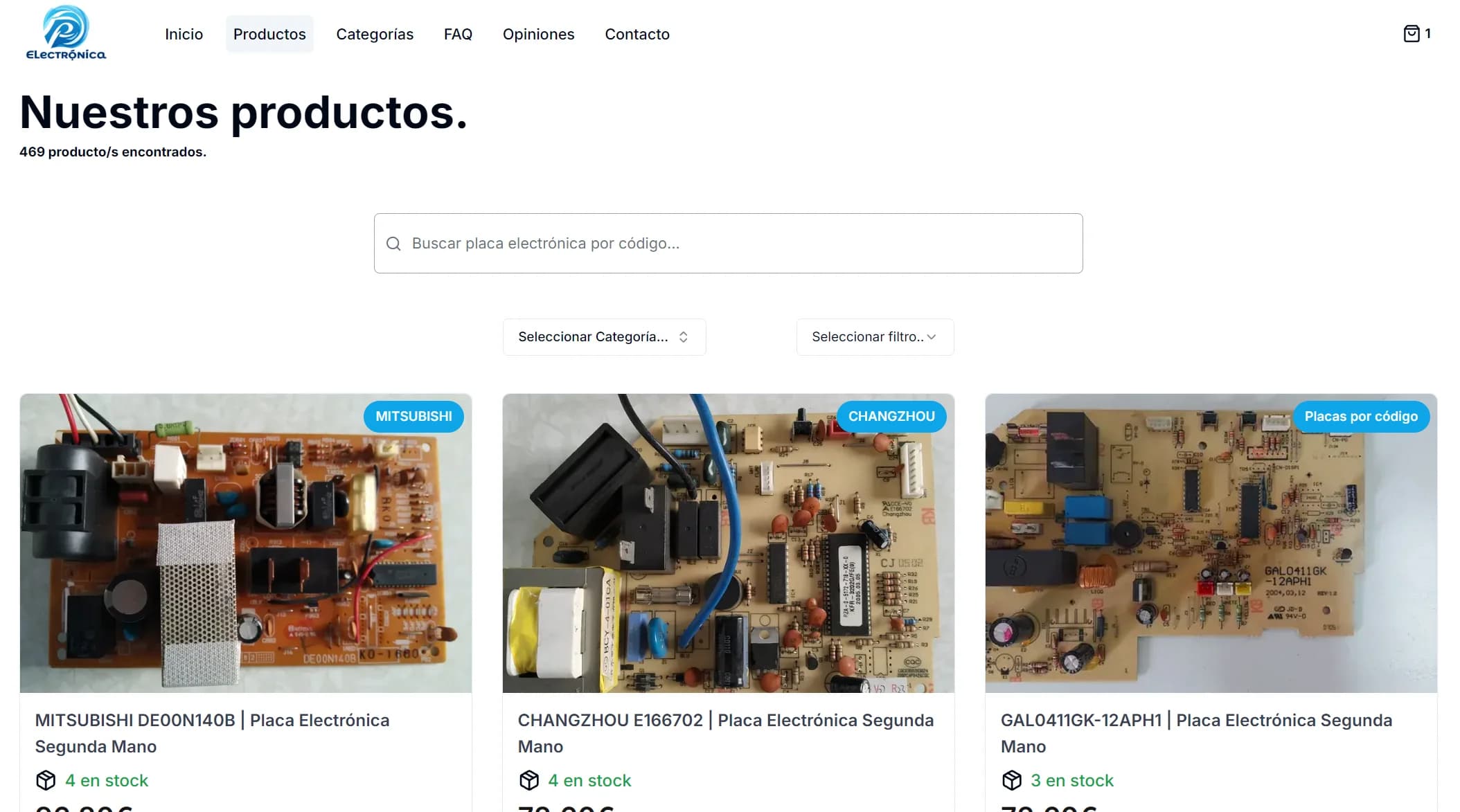 Tienda online de placas inverter